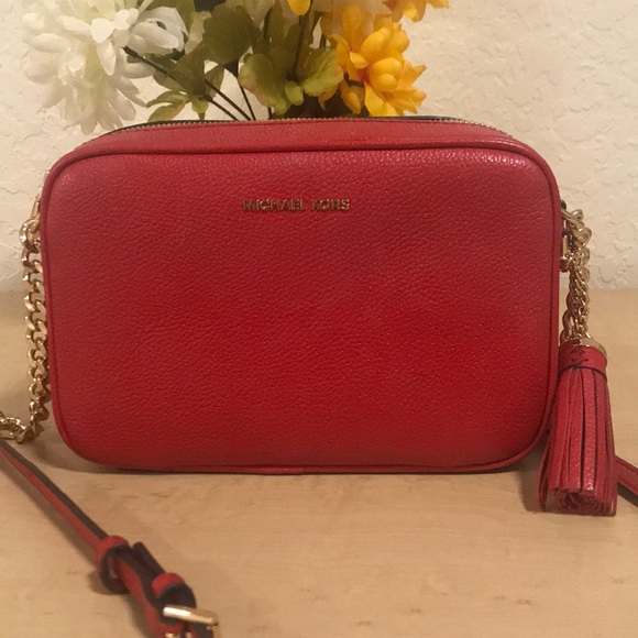 Michael Kors Handbags - Michael Kors Red Crossbody Bag